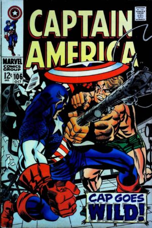 Couverture de CAPTAIN AMERICA (1968) #106 - par Frank Giacoia - lecubeacomics.com