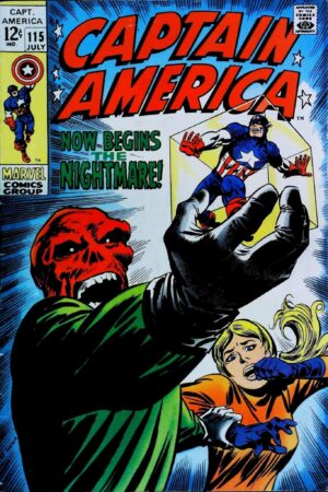 Couverture de CAPTAIN AMERICA (1968) #115 - par Frank Giacoia - lecubeacomics.com