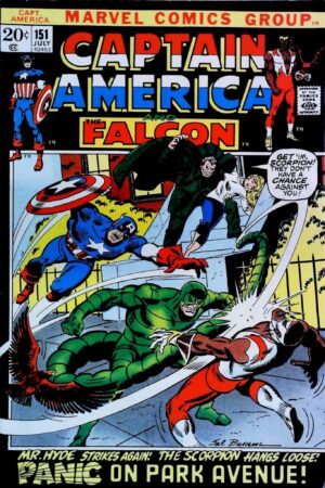 Couverture de CAPTAIN AMERICA (1968) #151 - par Sal Buscema - lecubeacomics.com