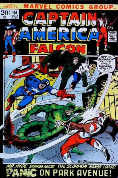 CAPTAIN AMERICA (1968) #151 - Marvel - lecubeacomics.com Couverture de CAPTAIN AMERICA (1968) #151 - par Sal Buscema - lecubeacomics.com