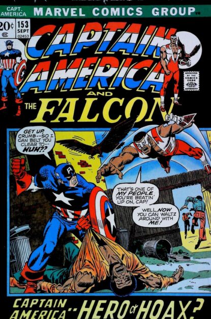 Couverture de CAPTAIN AMERICA (1968) #153 - par Sal Buscema - lecubeacomics.com