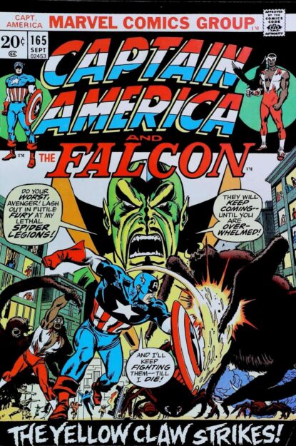 CAPTAIN AMERICA (1968) #165 - Marvel - lecubeacomics.com Couverture de CAPTAIN AMERICA (1968) #165 - par Sal Buscema - lecubeacomics.com