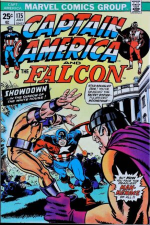 Couverture de CAPTAIN AMERICA (1968) #175 - par Gaspar Saladino - lecubeacomics.com