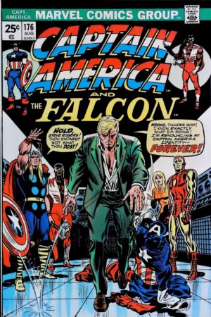 Couverture de CAPTAIN AMERICA (1968) #176 - par Gaspar Saladino - lecubeacomics.com