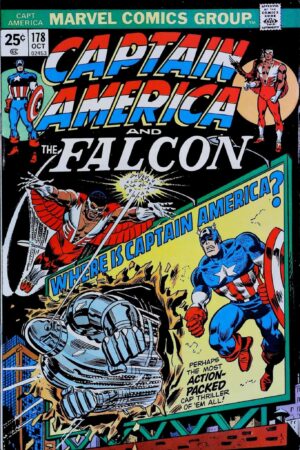 Couverture de CAPTAIN AMERICA (1968) #178 - par Frank Giacoia - lecubeacomics.com