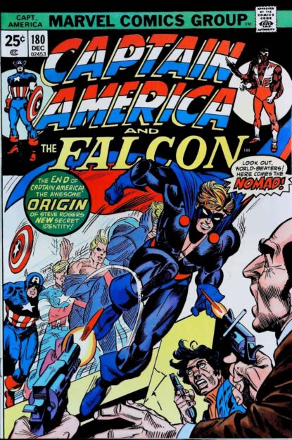 Couverture de CAPTAIN AMERICA (1968) #180 - par Frank Giacoia - lecubeacomics.com