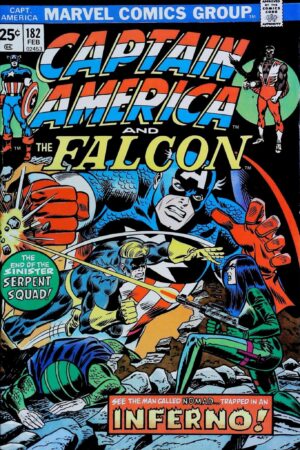 Couverture de CAPTAIN AMERICA (1968) #182 - par Frank Giacoia - lecubeacomics.com