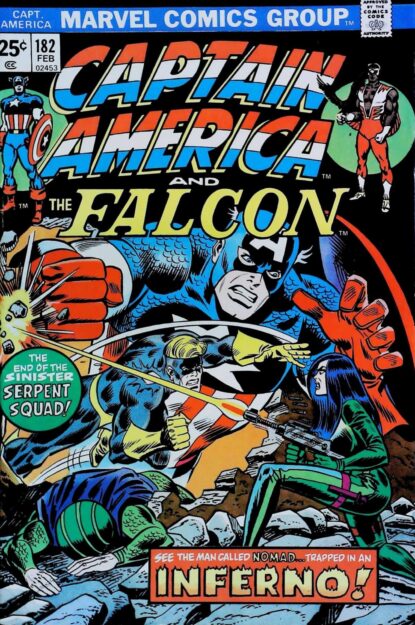 CAPTAIN AMERICA (1968) #182 - Marvel - lecubeacomics.com Couverture de CAPTAIN AMERICA (1968) #182 - par Frank Giacoia - lecubeacomics.com