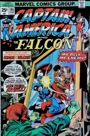 Couverture de CAPTAIN AMERICA (1968) #186 - par Gil Kane - lecubeacomics.com