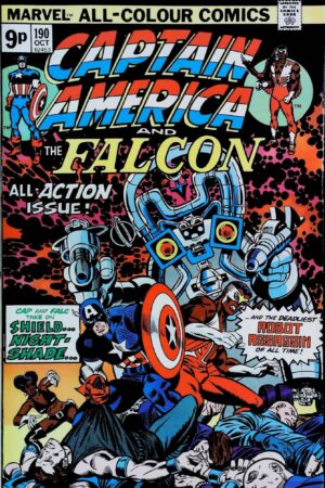 Couverture de CAPTAIN AMERICA (1968) #190 - par Dan Crespi - lecubeacomics.com