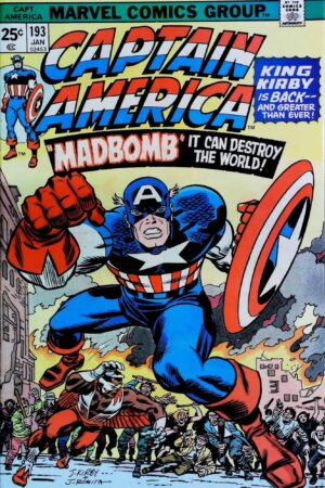 Couverture de CAPTAIN AMERICA (1968) #193 - par Gaspar Saladino - lecubeacomics.com