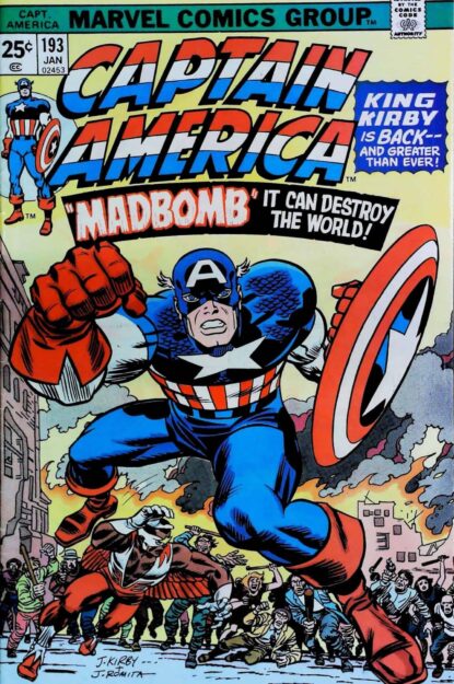 CAPTAIN AMERICA (1968) #193 - Marvel - lecubeacomics.com Couverture de CAPTAIN AMERICA (1968) #193 - par Gaspar Saladino - lecubeacomics.com