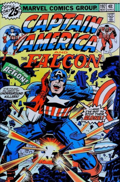 CAPTAIN AMERICA (1968) #197 - Marvel - lecubeacomics.com Couverture de CAPTAIN AMERICA (1968) #197 - par Jack Kirby - lecubeacomics.com