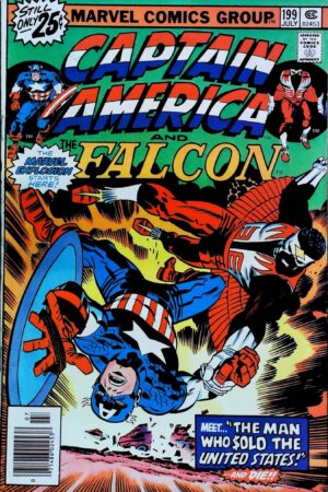 Couverture de CAPTAIN AMERICA (1968) #199 - par Frank Giacoia - lecubeacomics.com