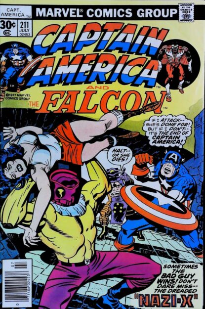 Couverture de CAPTAIN AMERICA (1968) #211 - par Frank Giacoia - lecubeacomics.com