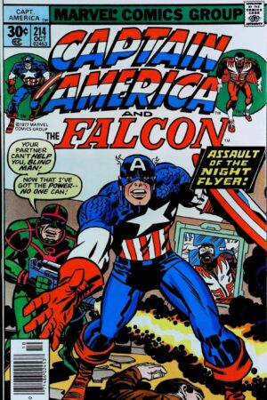 Couverture de CAPTAIN AMERICA (1968) #214 - par Frank Giacoia - lecubeacomics.com