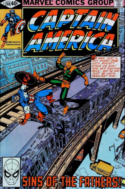 Couverture de CAPTAIN AMERICA (1968) #246 - par George Perez - lecubeacomics.com