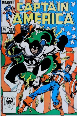 Couverture de CAPTAIN AMERICA (1968) #312 - par Bob Layton - lecubeacomics.com