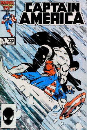Couverture de CAPTAIN AMERICA (1968) #322 - par Joe Rubinstein - lecubeacomics.com