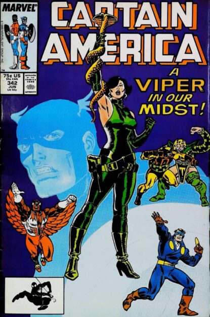 Couverture de CAPTAIN AMERICA (1968) #342 - par Al Milgrom - lecubeacomics.com