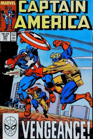 Couverture de CAPTAIN AMERICA (1968) #347 - par Al Milgrom - lecubeacomics.com