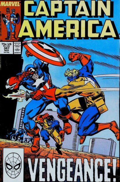 Couverture de CAPTAIN AMERICA (1968) #347 - par Al Milgrom - lecubeacomics.com