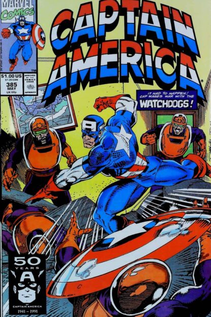 CAPTAIN AMERICA (1968) #385 - Marvel - lecubeacomics.com Couverture de CAPTAIN AMERICA (1968) #385 - par Danny Bulanadi - lecubeacomics.com
