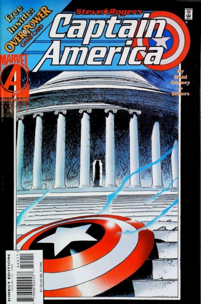 Couverture de CAPTAIN AMERICA (1968) #444 - par Ron Garney - lecubeacomics.com