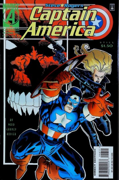 CAPTAIN AMERICA (1968) #446 - Marvel - lecubeacomics.com Couverture de CAPTAIN AMERICA (1968) #446 - par Ron Garney - lecubeacomics.com