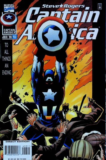 Couverture de CAPTAIN AMERICA (1968) #453 - par Ron Garney - lecubeacomics.com