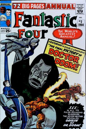 Couverture de FANTASTIC FOUR (1963) ANNUAL #2 - par Jack Kirby - lecubeacomics.com
