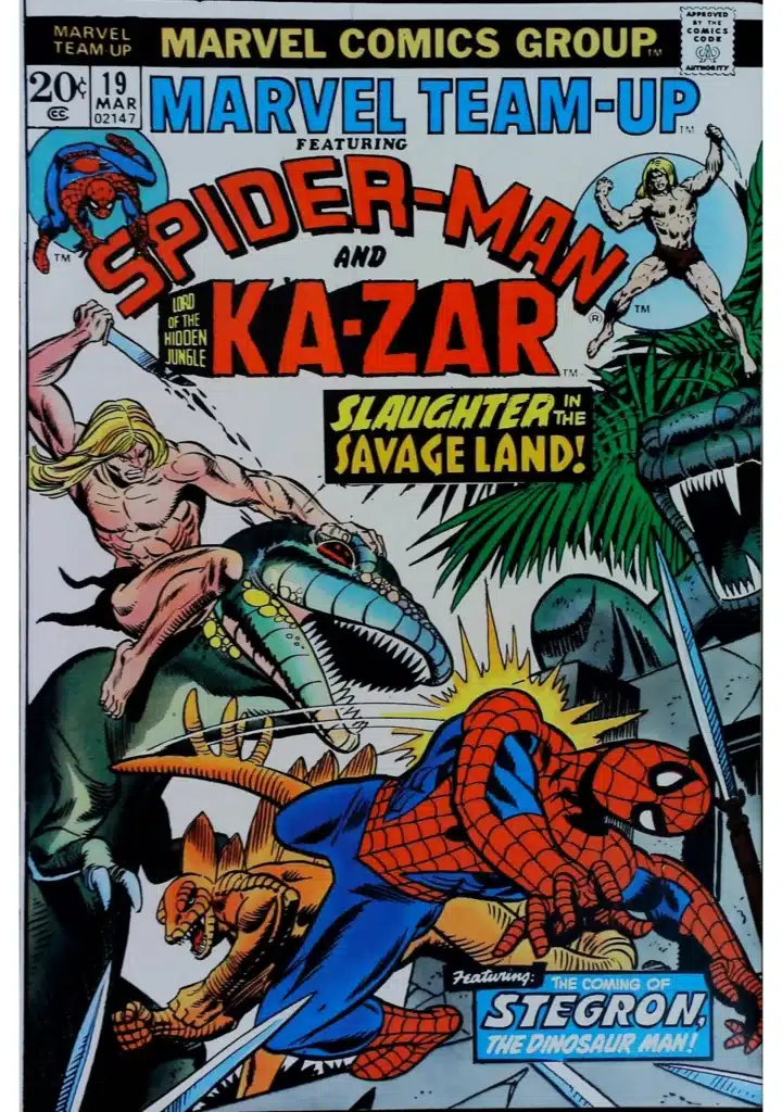 Marvel Team-Up #19, vue de l'exemplaire