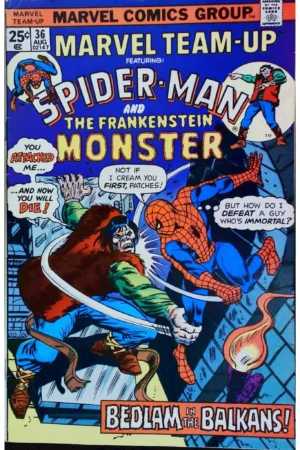 Couverture de MARVEL TEAM-UP (1972) #36 - par Mike Esposito - lecubeacomics.com
