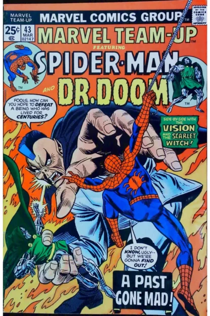 MARVEL TEAM-UP (1972) #43 - Marvel - lecubeacomics.com Couverture de MARVEL TEAM-UP (1972) #43 - par Frank Giacoia - lecubeacomics.com