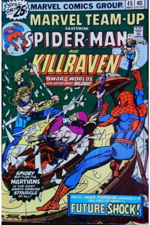 Couverture de MARVEL TEAM-UP (1972) #45 - par Dan Crespi - lecubeacomics.com