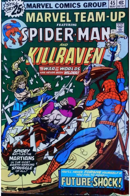 Couverture de MARVEL TEAM-UP (1972) #45 - par Dan Crespi - lecubeacomics.com
