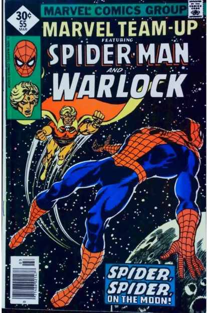 MARVEL TEAM-UP (1972) #55 - Marvel - lecubeacomics.com Couverture de MARVEL TEAM-UP (1972) #55 - par Dave Cockrum - lecubeacomics.com
