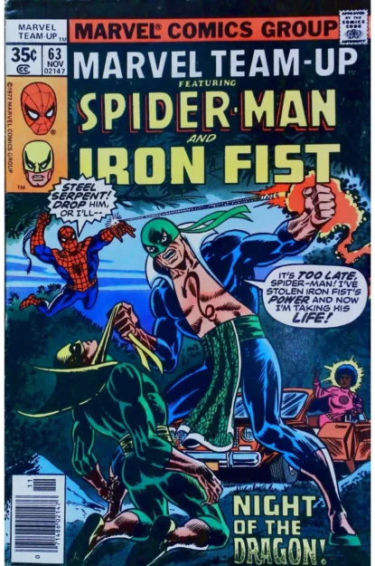 MARVEL TEAM-UP (1972) #63 - Marvel - lecubeacomics.com Couverture de MARVEL TEAM-UP (1972) #63 - par Dan Crespi - lecubeacomics.com