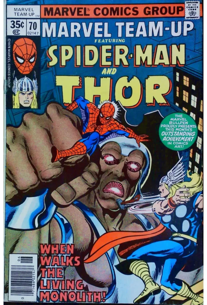 Marvel Team-Up #70, vue de l'exemplaire