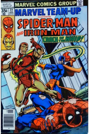 Couverture de MARVEL TEAM-UP (1972) #72 - par Bob Layton - lecubeacomics.com