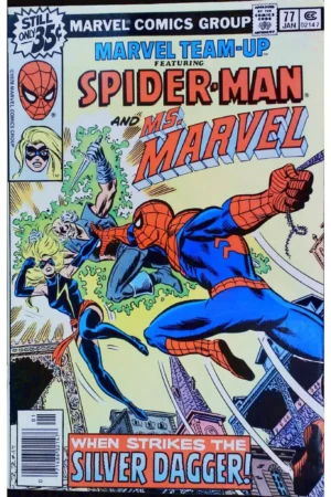 Couverture de MARVEL TEAM-UP (1972) #77 - par John Romita Jr. - lecubeacomics.com