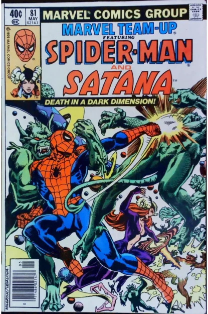 Couverture de MARVEL TEAM-UP (1972) #81 - par Al Milgrom - lecubeacomics.com