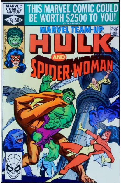 Couverture de MARVEL TEAM-UP (1972) #97 - par Frank Springer - lecubeacomics.com
