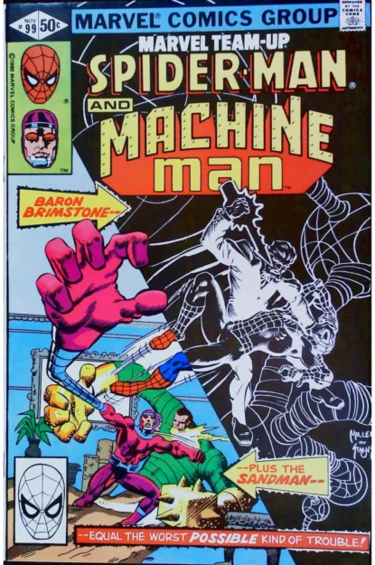 Couverture de MARVEL TEAM-UP (1972) #99 - par Frank Miller - lecubeacomics.com
