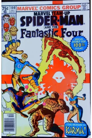 Couverture de MARVEL TEAM-UP (1972) #100 - par Bob McLeod - lecubeacomics.com