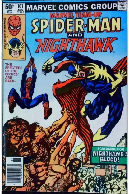 Couverture de MARVEL TEAM-UP (1972) #101 - par Michael Netzer - lecubeacomics.com