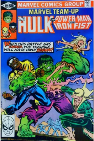 Couverture de MARVEL TEAM-UP (1972) #105 - par Al Milgrom - lecubeacomics.com