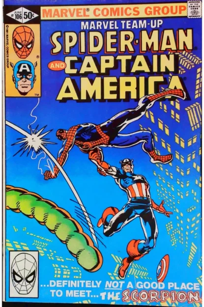 MARVEL TEAM-UP (1972) #106 - Marvel - lecubeacomics.com Couverture de MARVEL TEAM-UP (1972) #106 - par Frank Miller - lecubeacomics.com