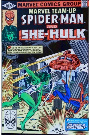 Couverture de MARVEL TEAM-UP (1972) #107 - par Frank Giacoia - lecubeacomics.com