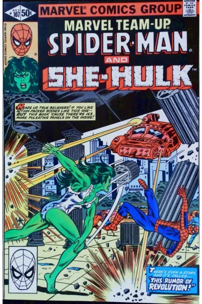 MARVEL TEAM-UP (1972) #107 - Marvel - lecubeacomics.com Couverture de MARVEL TEAM-UP (1972) #107 - par Frank Giacoia - lecubeacomics.com